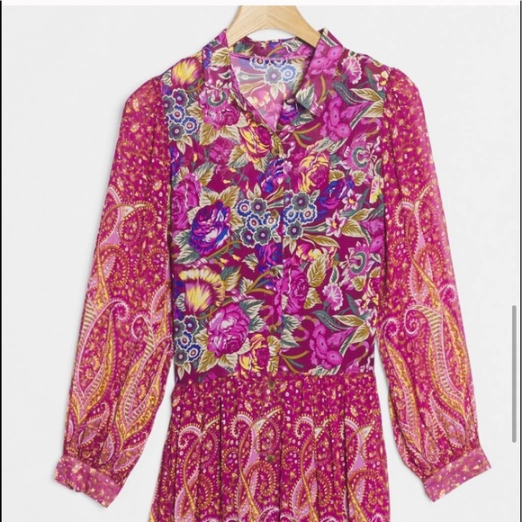 New Anthropology Nikole Maxi Shirtdress - Picture 6 of 14